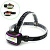 Super Bright 6 LED Mini Headlight with 3 Models AAA batteries, 3 Colors