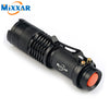 Mini Black ,2000LM Waterproof LED Flashlight 3 Modes Zoomable with Clip