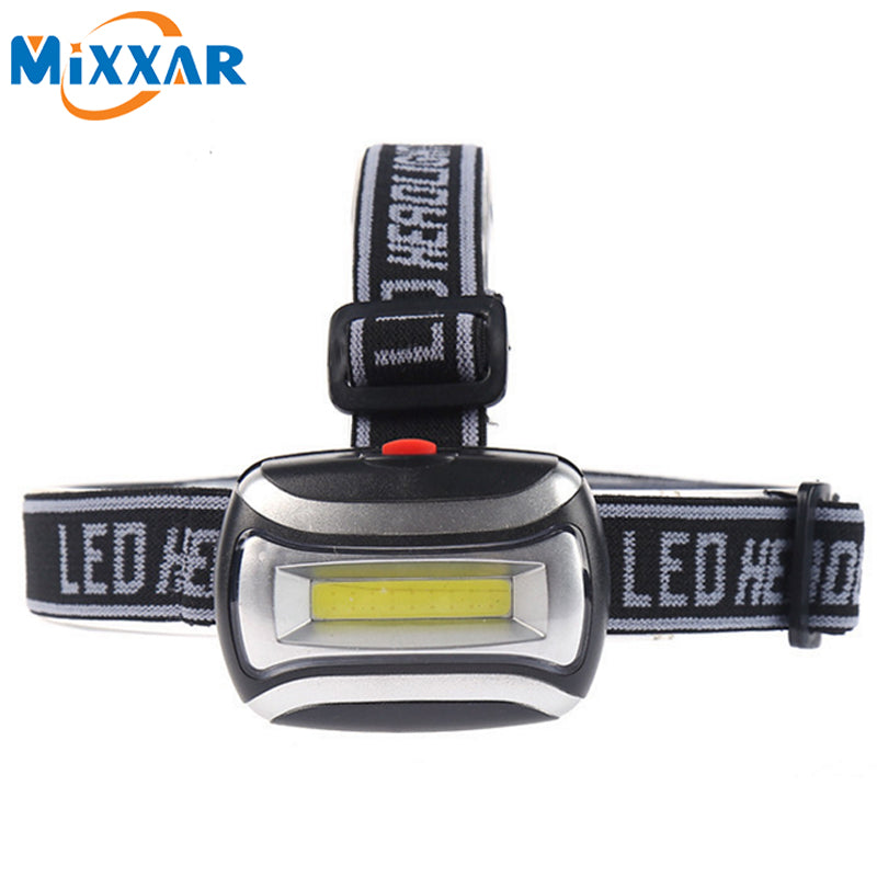 Mini Waterproof 600Lm COB LED Headlight 3xAAA