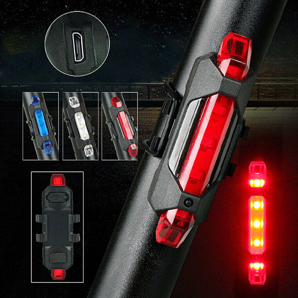 USB Rechargeable Bike Safety Warning Light