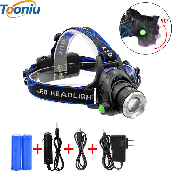 Cree XM-L T6 LED Zoomable Headlight Waterprooft