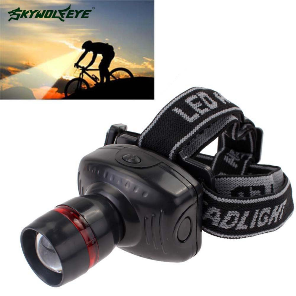 SKYWOLFEYE CREE Q5 LED Headlamp Flashlight Frontal DurableZoom lanterna battery AAA Headlight camping Lamp  Fishing Hunting