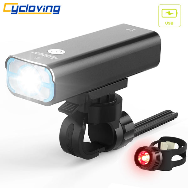 LED Bike Light with 5 modes, Wide Flood, 85 Degree radius, USB Rechargeableate & Waterproof