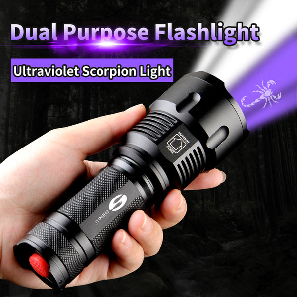 Scorpion Light / Ultraviolet with Zoom T6-LED 2,000 Lumen, 3 Mode 3 x AA bateries